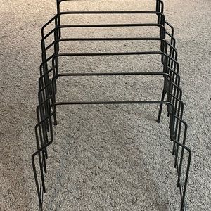 Wire File Sorter Holder 8 Slot Dividers Desktop Black
